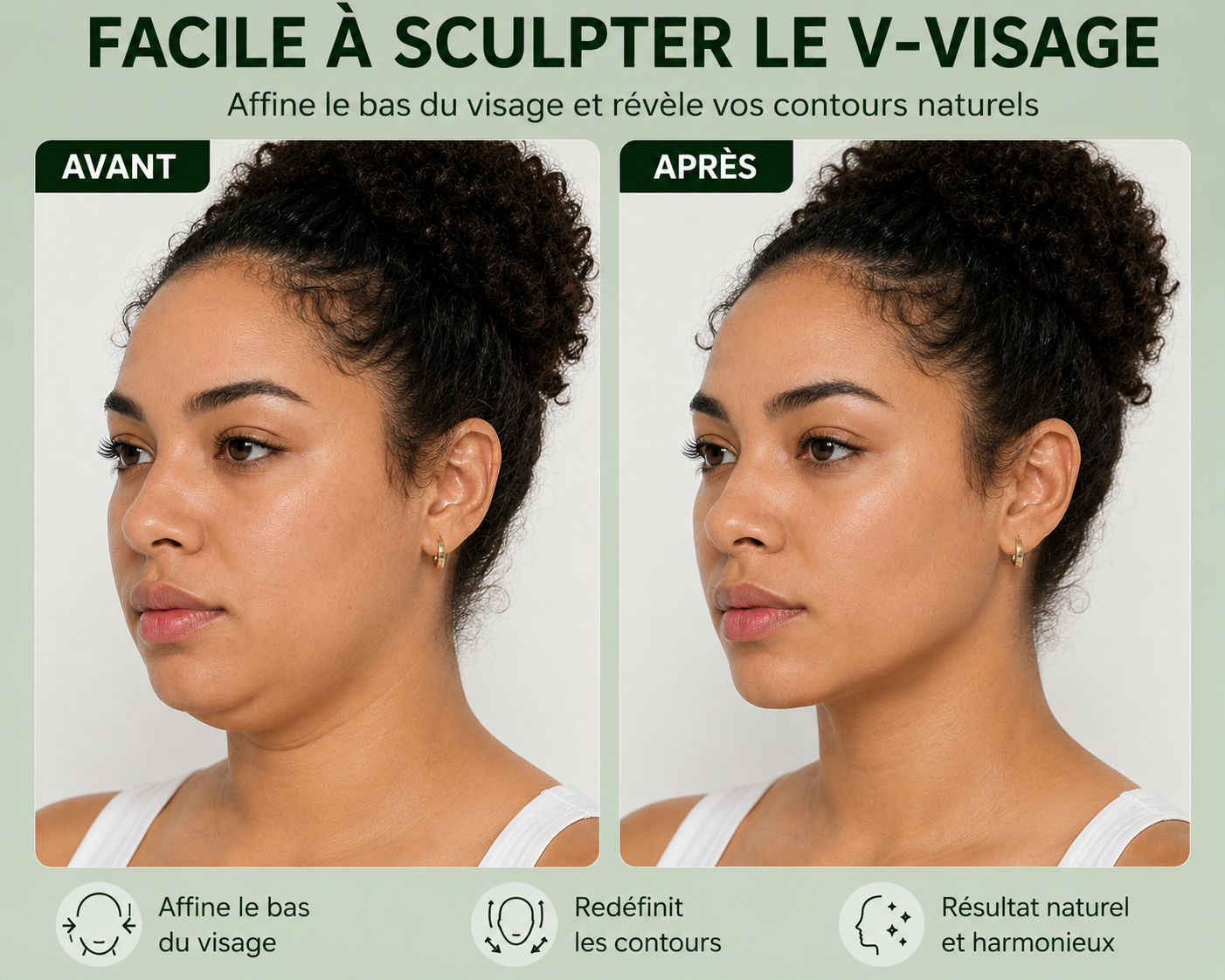Bandeau Liftant Anti-Double Menton — Visage Affiné & Ovale Parfait