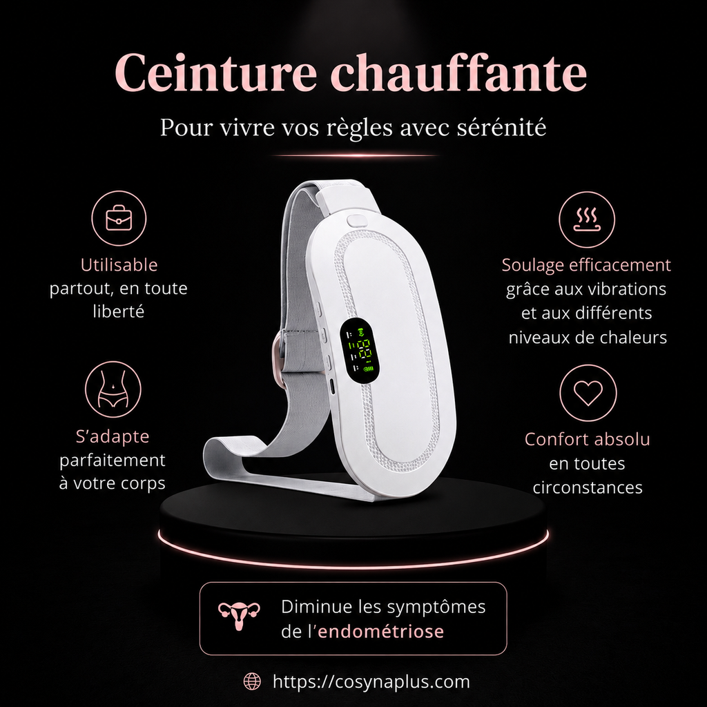 Ceinture Chauffante Menstruelle — Soulagement Instantané des Douleurs de Règles