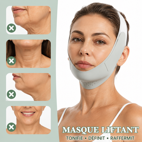 Bandeau Liftant Anti-Double Menton — Visage Affiné & Ovale Parfait