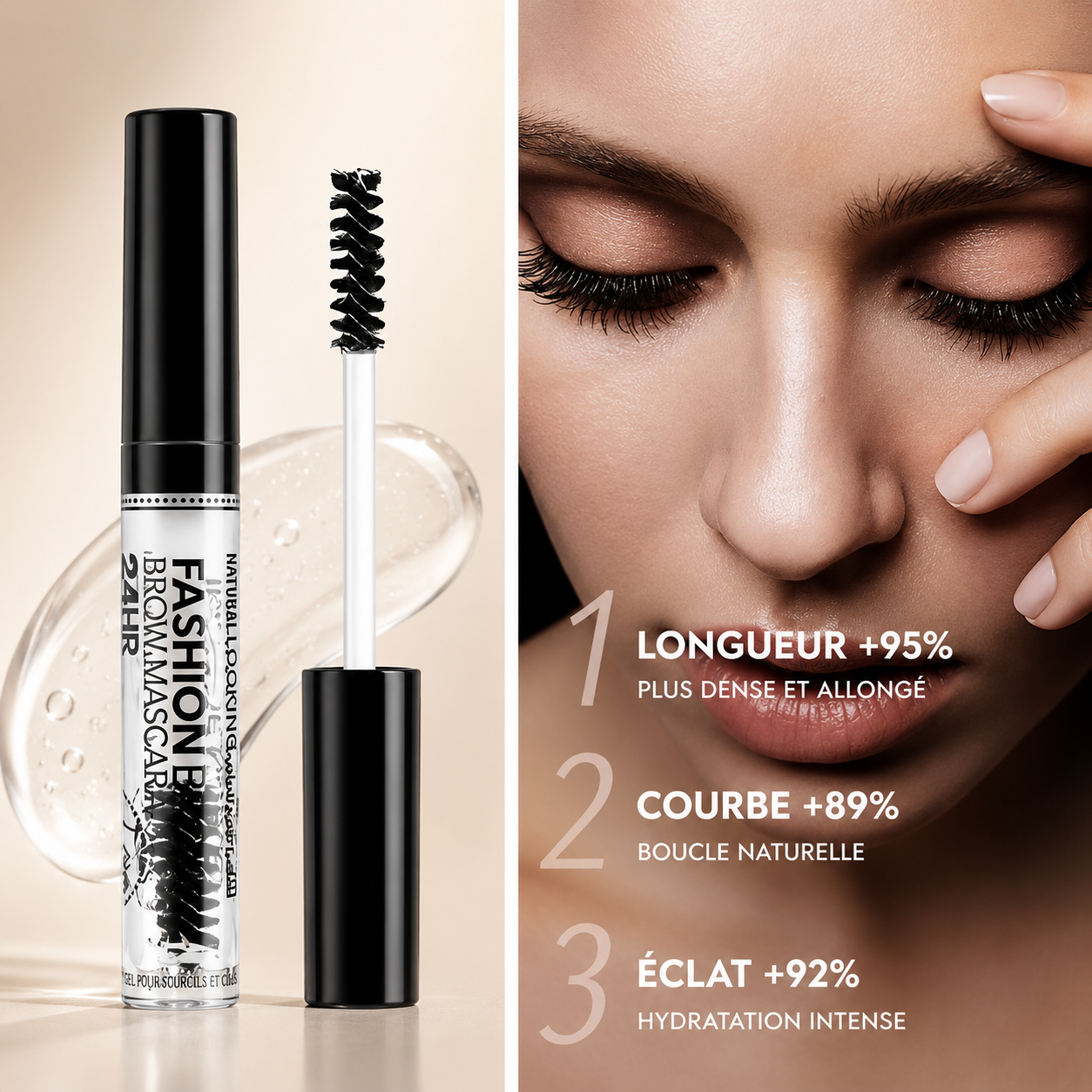 Sérum Fortifiant Cils & Sourcils - Croissance Naturelle