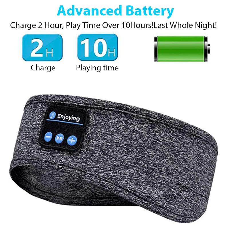 Masque de Nuit Bluetooth — Musique & Obscurité Totale pour un Sommeil Parfait