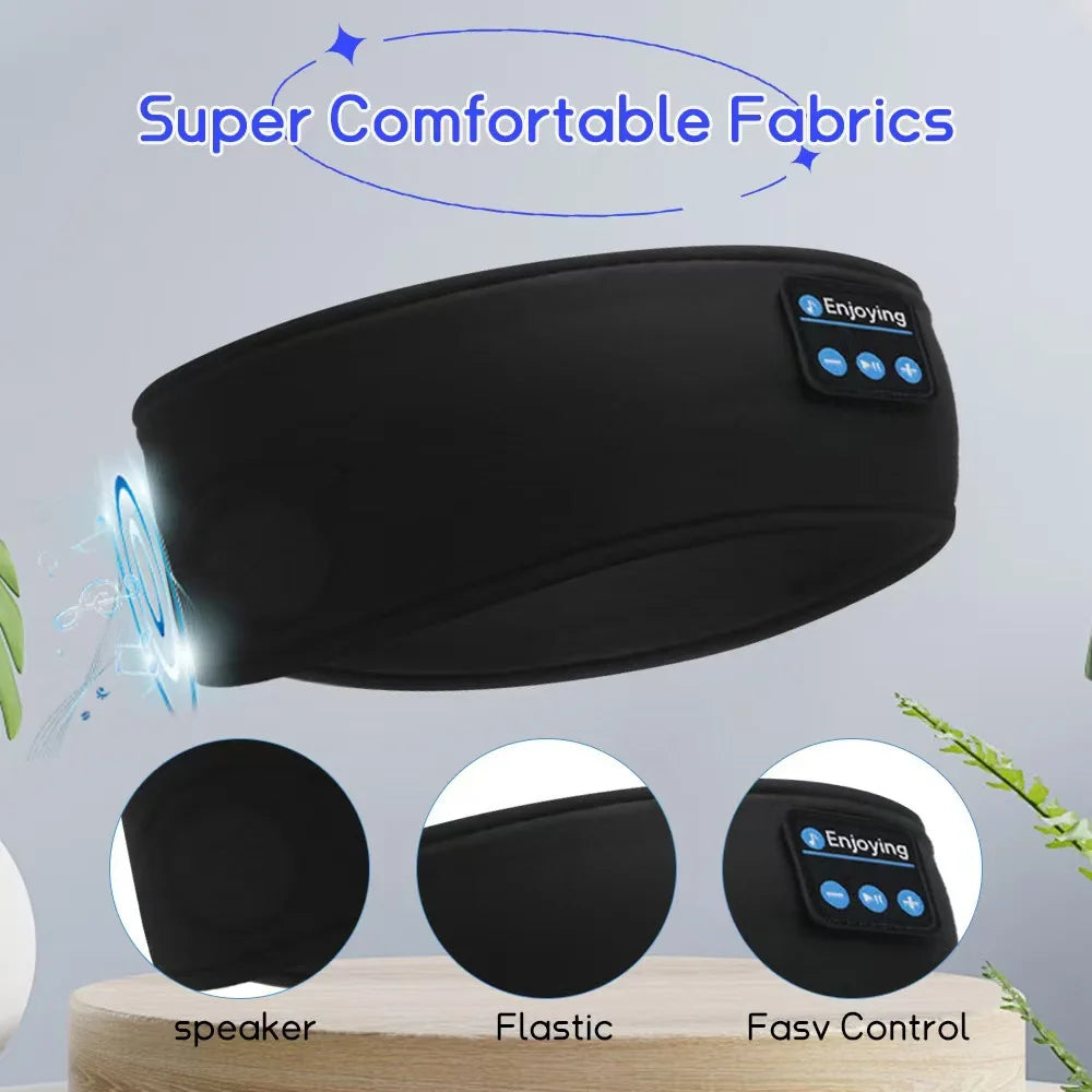 Masque de Nuit Bluetooth — Musique & Obscurité Totale pour un Sommeil Parfait